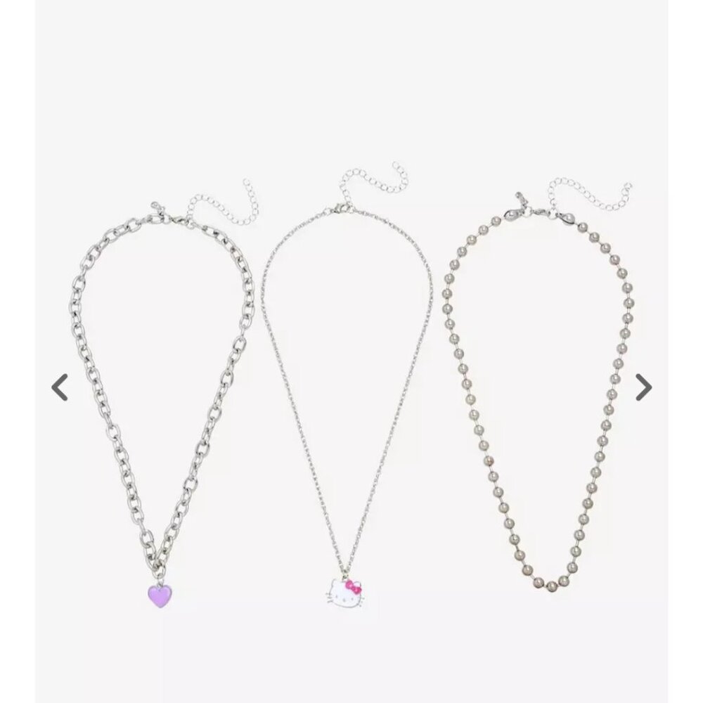 Hot Topic Hello Kitty Chain Necklace Set